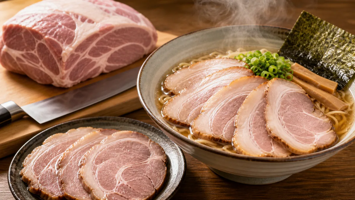 肩ロースはチャーシューの肉の部位で最もバランスが良い|プロが惚れ込む理由の解説画像