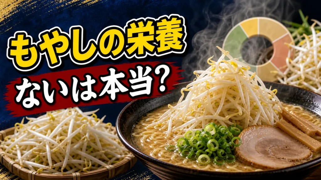 「もやしは栄養がない」はウソだった｜ラーメンの名脇役が秘める驚異の実力と正しい食べ方のアイキャッチ画像