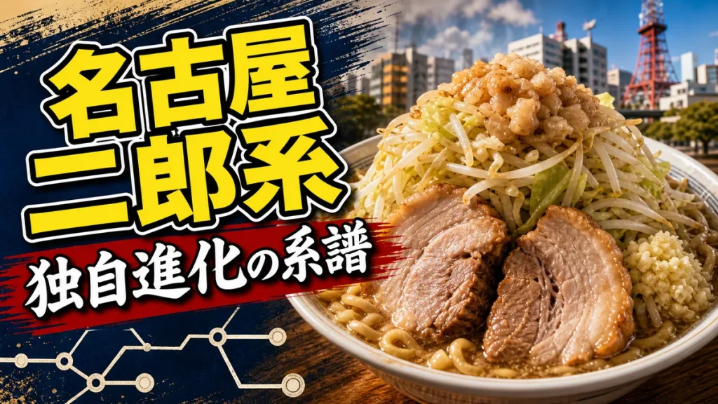 名古屋のラーメン二郎系は独自進化を遂げていた｜直系店から派生系まで全系譜を解剖するのアイキャッチ画像