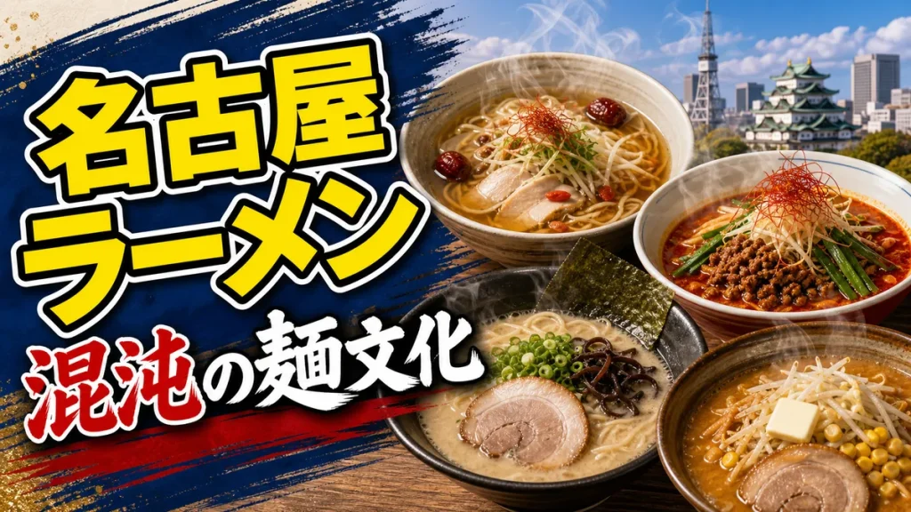 名古屋ラーメンは一つの味では語れない｜好来系・台湾・スガキヤが共存する混沌の麺文化のアイキャッチ画像