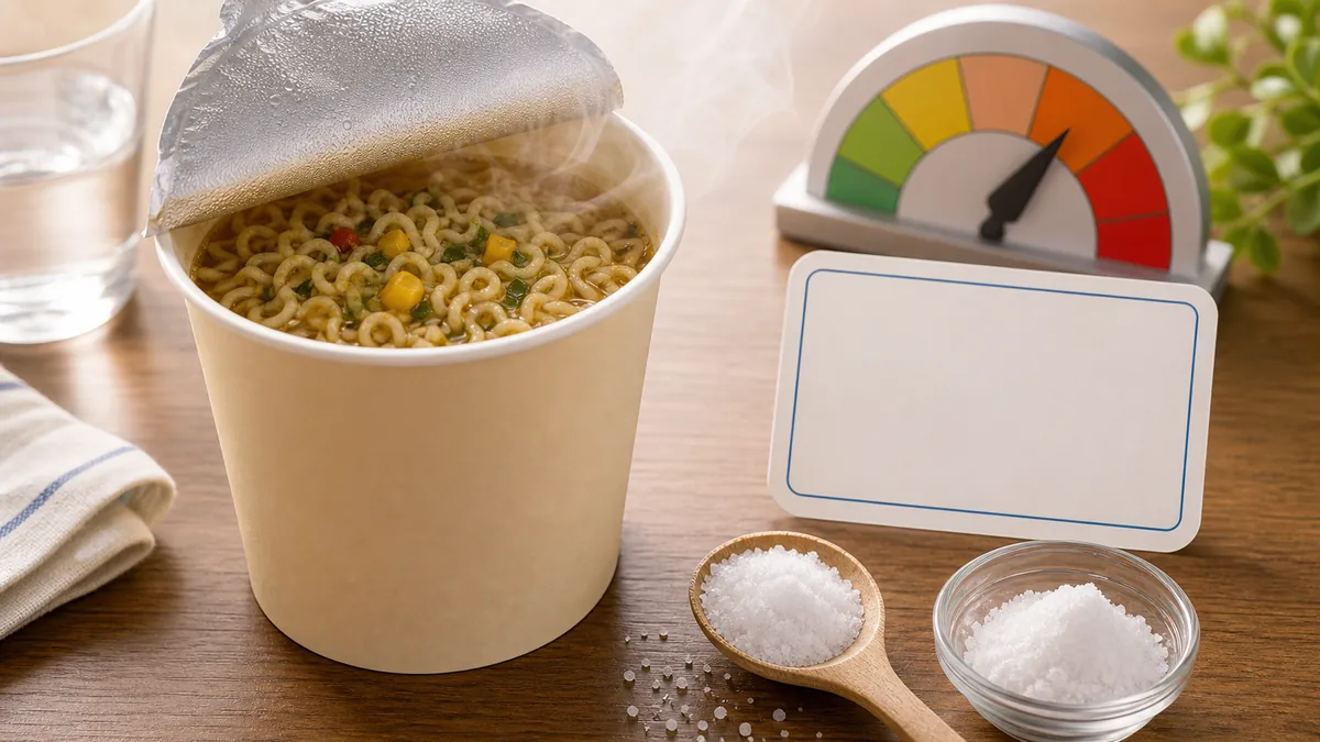 カップラーメン塩分ランキングの前に知るべき基礎知識｜「食塩相当量」の正体と1日の上限の解説画像