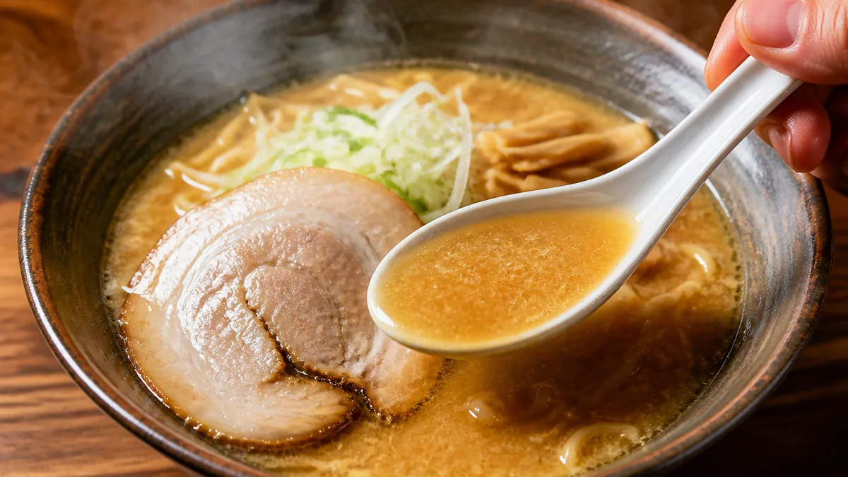 銀のくら名古屋本店のスープの秘密|豚骨鶏ガラ×蔵仕込み味噌の黄金比の解説画像