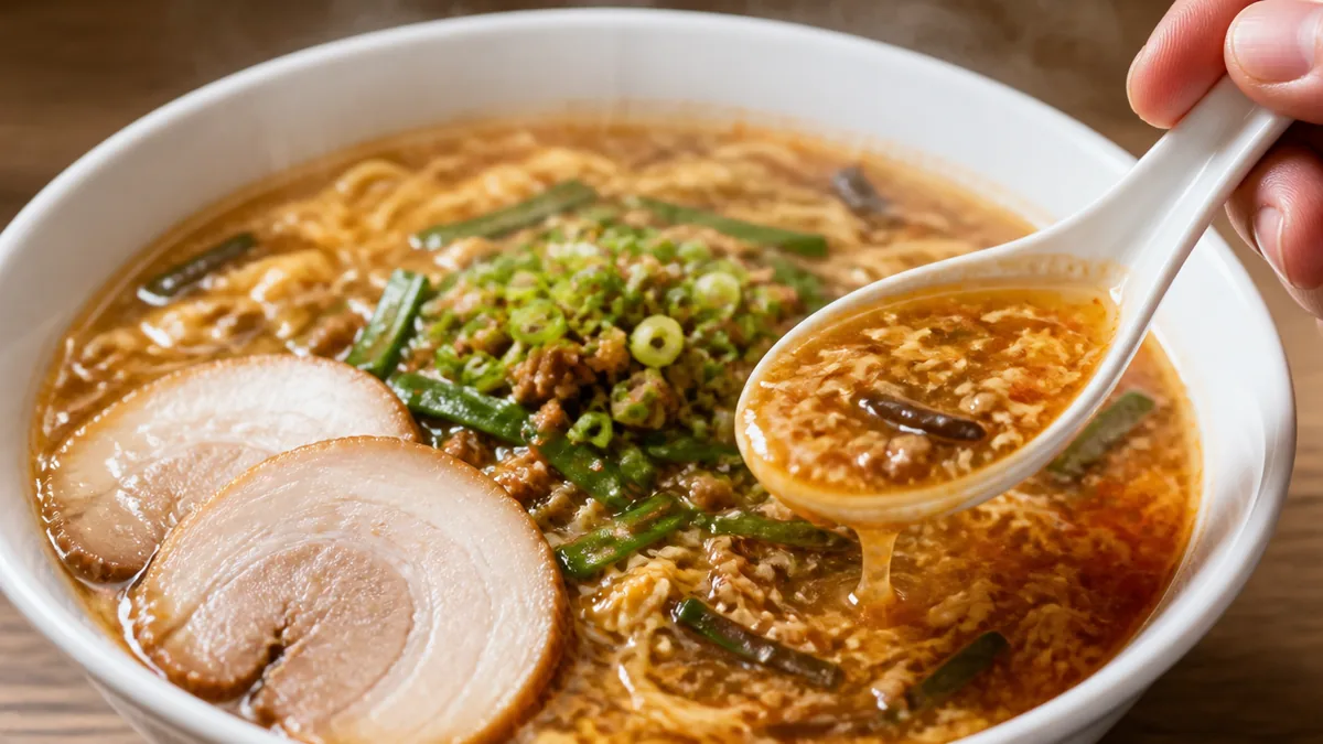 酸辣ヂャン麺の正体｜ジャン麺と酸辣湯麺、2つの名作が融合した新ジャンルの解説画像