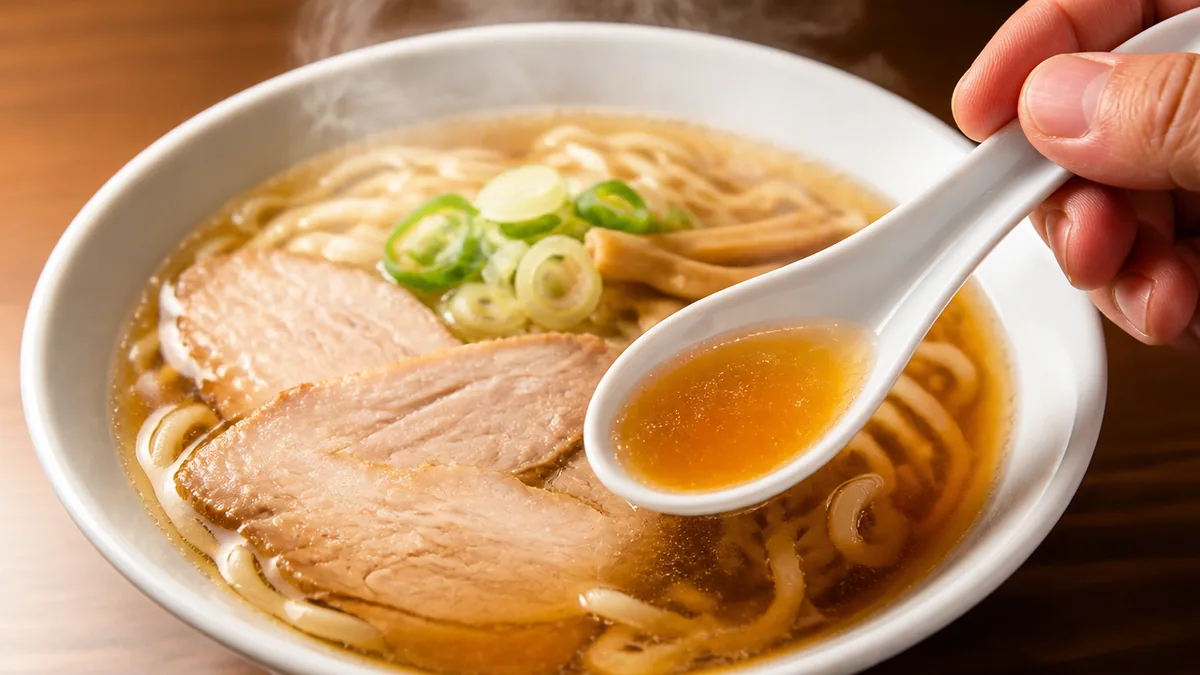 佐野ラーメン NEW KAGURA|朝9時から食べられる和風出汁の新感覚の解説画像