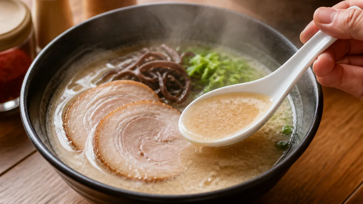豚骨ラーメン一杯のカロリーを分解するの解説画像