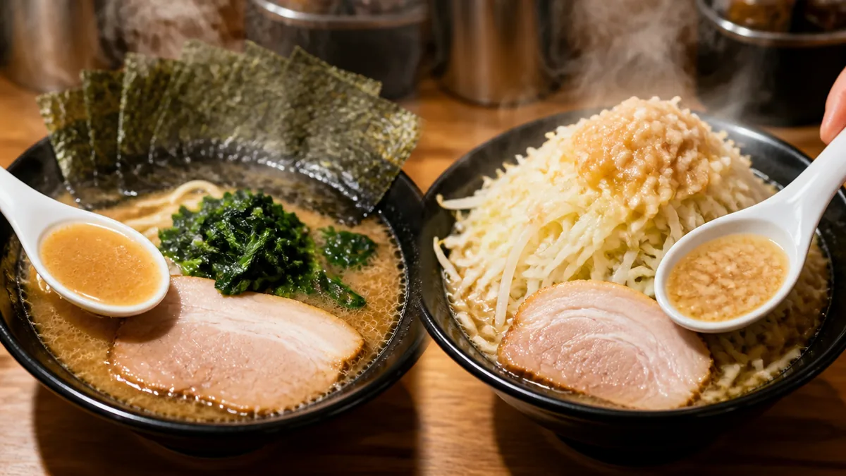 そもそも家系ラーメンと二郎系ラーメンの違いは何なのか?の解説画像