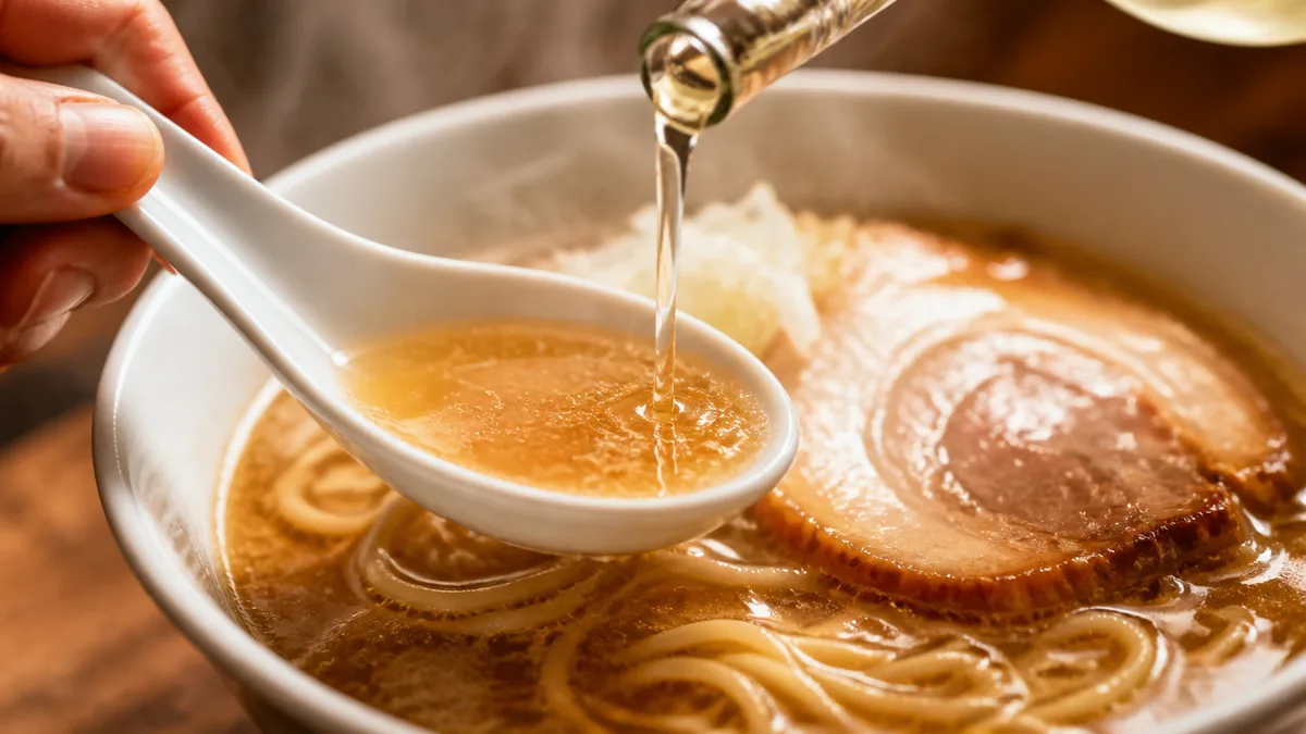 ラーメンに酢を入れると何が起こる？｜卓上の名脇役の正体の解説画像