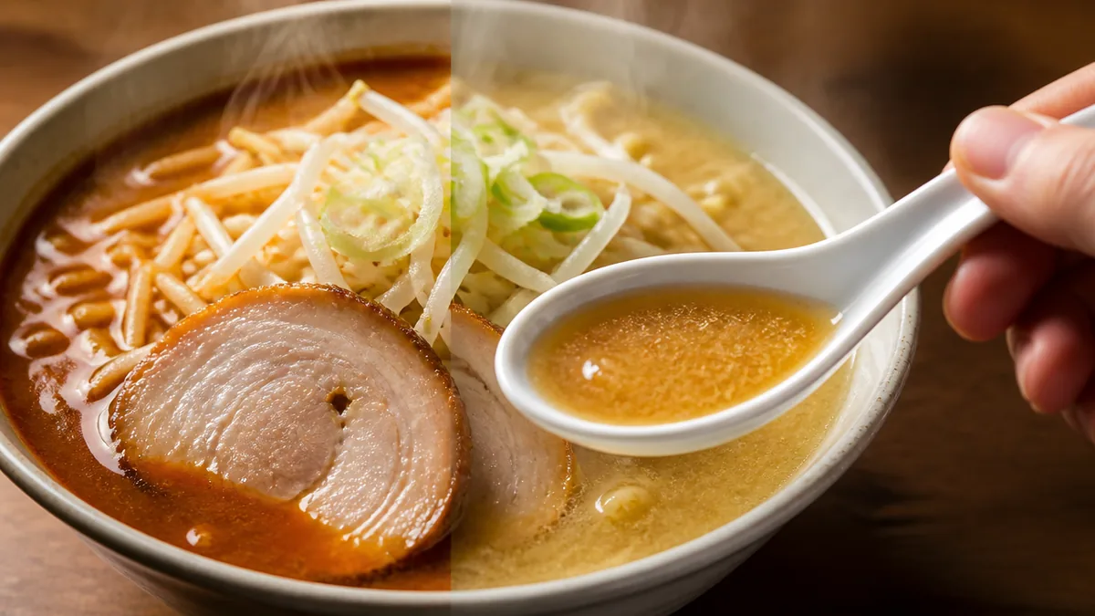 味噌ラーメンの赤味噌と白味噌の違いは「色」ではなく「発酵」で決まるの解説画像