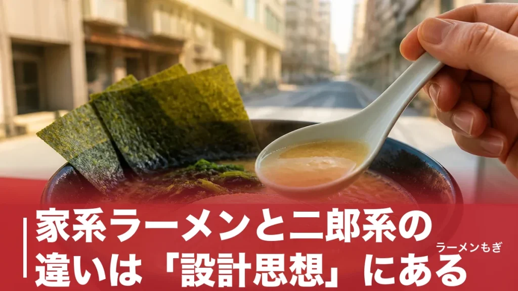 家系ラーメンと二郎系の違いは「設計思想」にある｜7項目で徹底比較のアイキャッチ画像