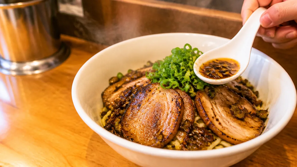 らーめんからしや葛西本店は「汁なし」で行列を作る店だったの解説画像