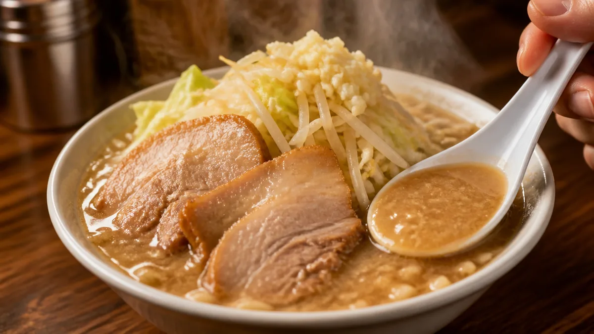 二郎系ラーメンのレシピは「4つの部品」でできているの解説画像