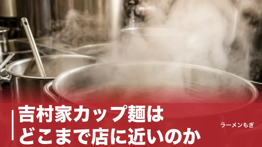 吉村家カップ麺はどこまで店に近いのか｜ローソン限定348円の再現度と鶏油の秘密のアイキャッチ画像