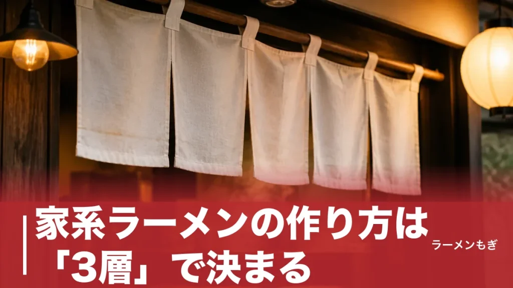 家系ラーメンの作り方は「3層」で決まる｜スープ・カエシ・鶏油を家庭で組み立てる全手順のアイキャッチ画像