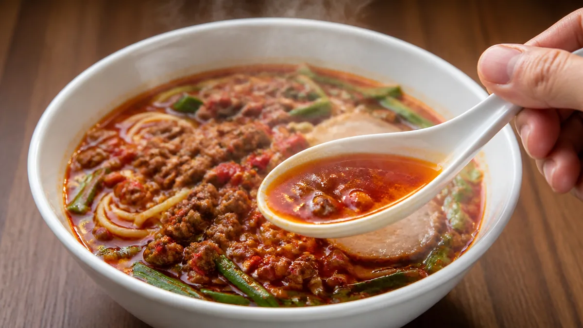 一杯を分解する｜台湾ミンチ・スープ・麺の役割の解説画像