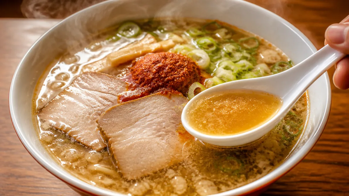 赤湯からみそラーメンの一杯を「スープ・麺・からみそ」に分解するの解説画像