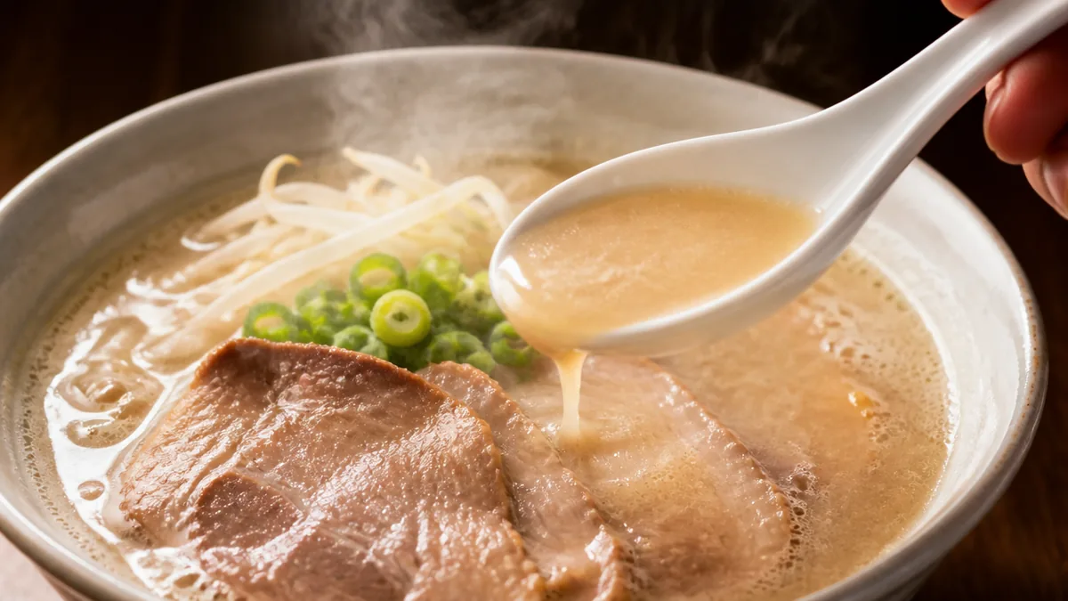 牛骨スープの作り方・白湯編|8時間の強火で乳化させる手順の解説画像
